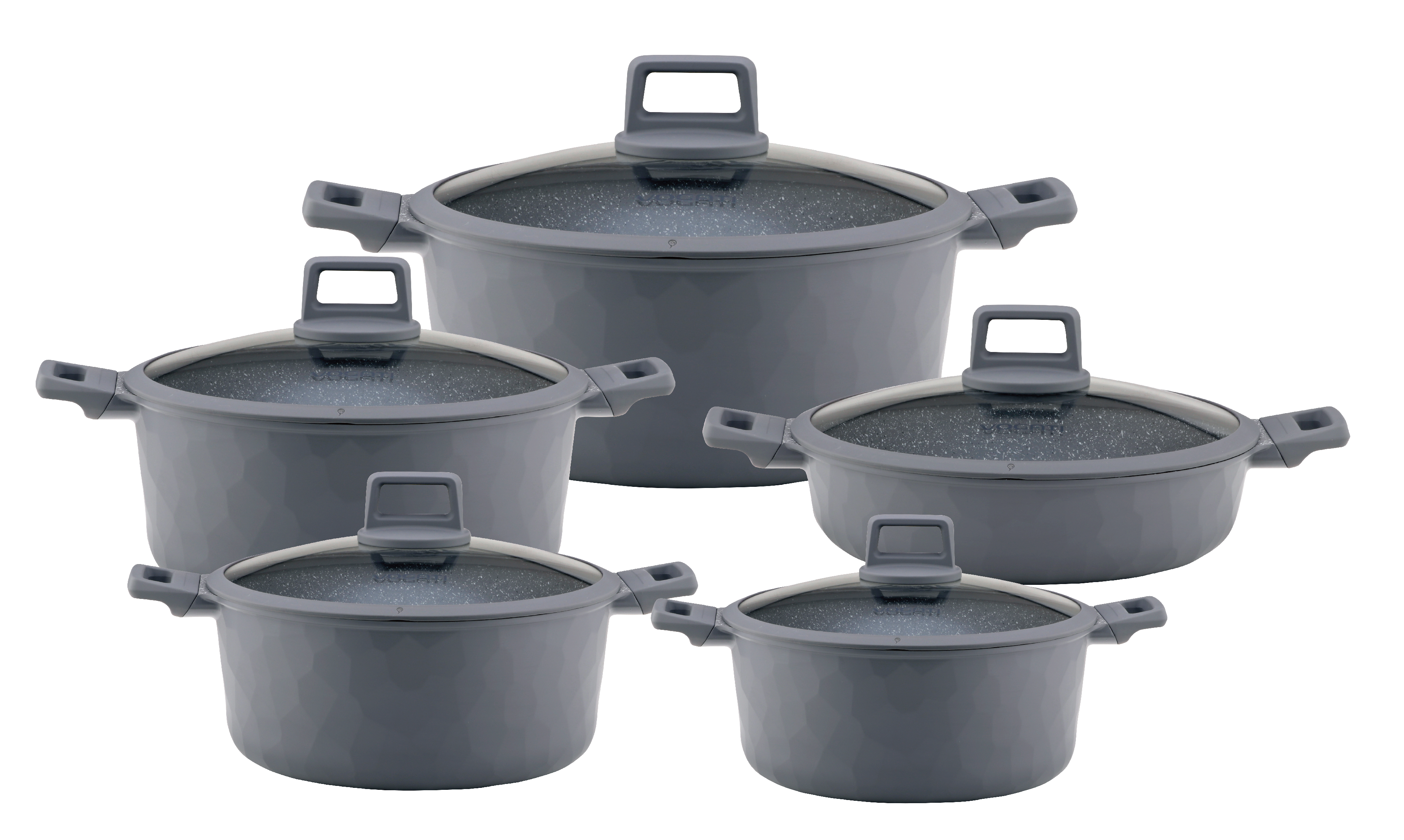 Vogati Milan Series Die Cast Granite Cookware Set (CW-STN8S)