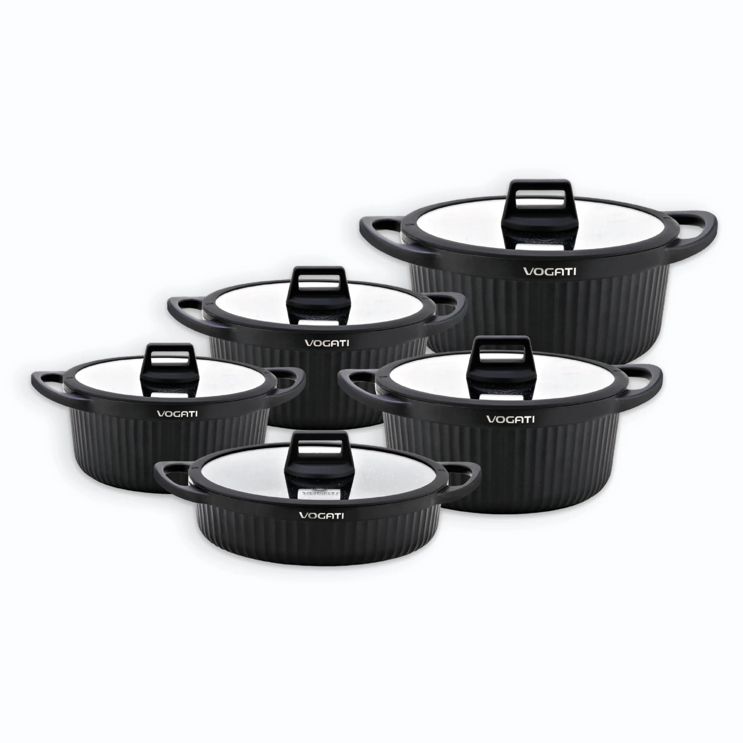 Vogati Valencia series die cast, Florence Series 10-Piece Cookware Set