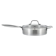 VOGATI Stainless Steel Fry Pan with Glass Lid (18/10) - CW-STS-F24