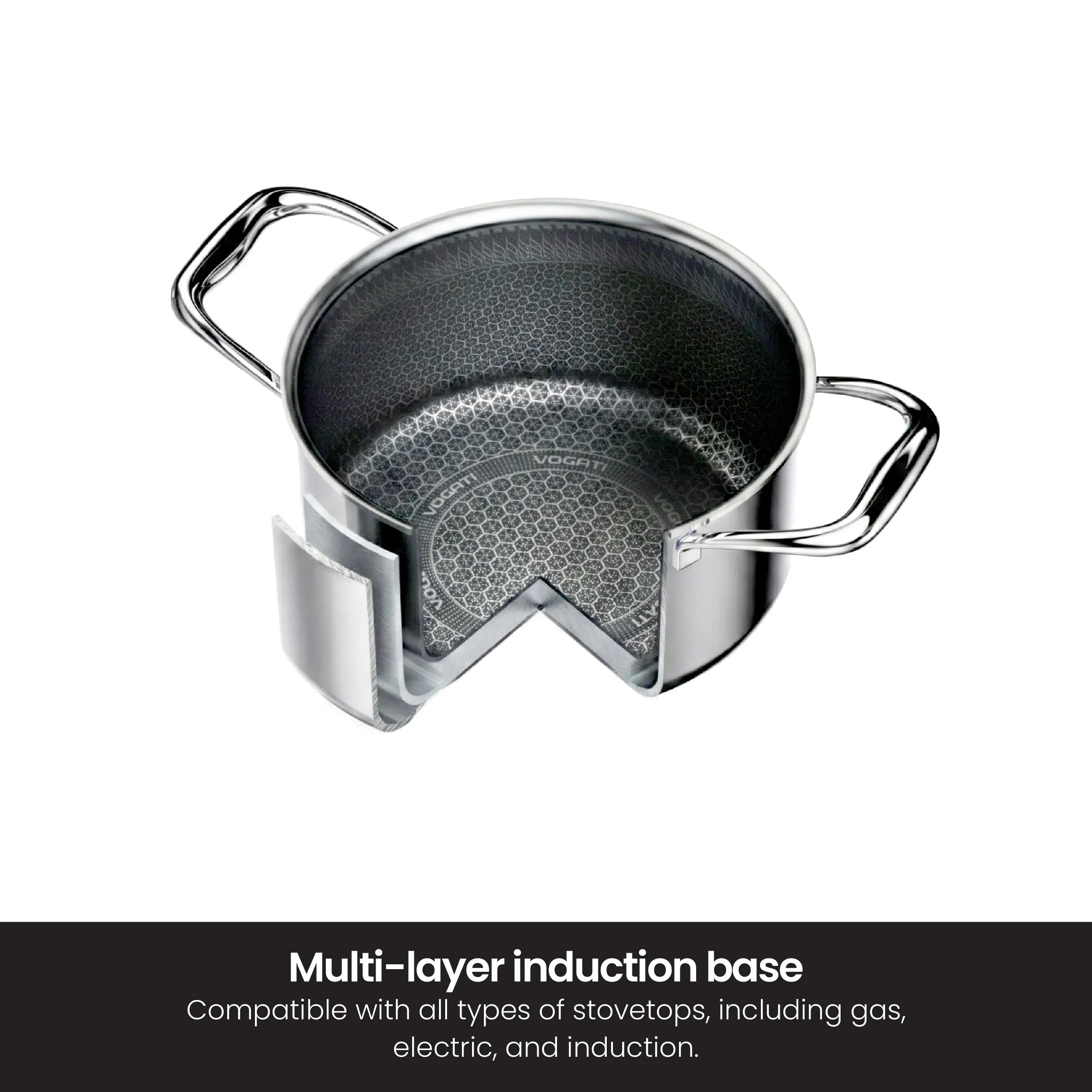 VOGATI Tri-Ply Stainless Steel Casserole (CW-TRI-C)