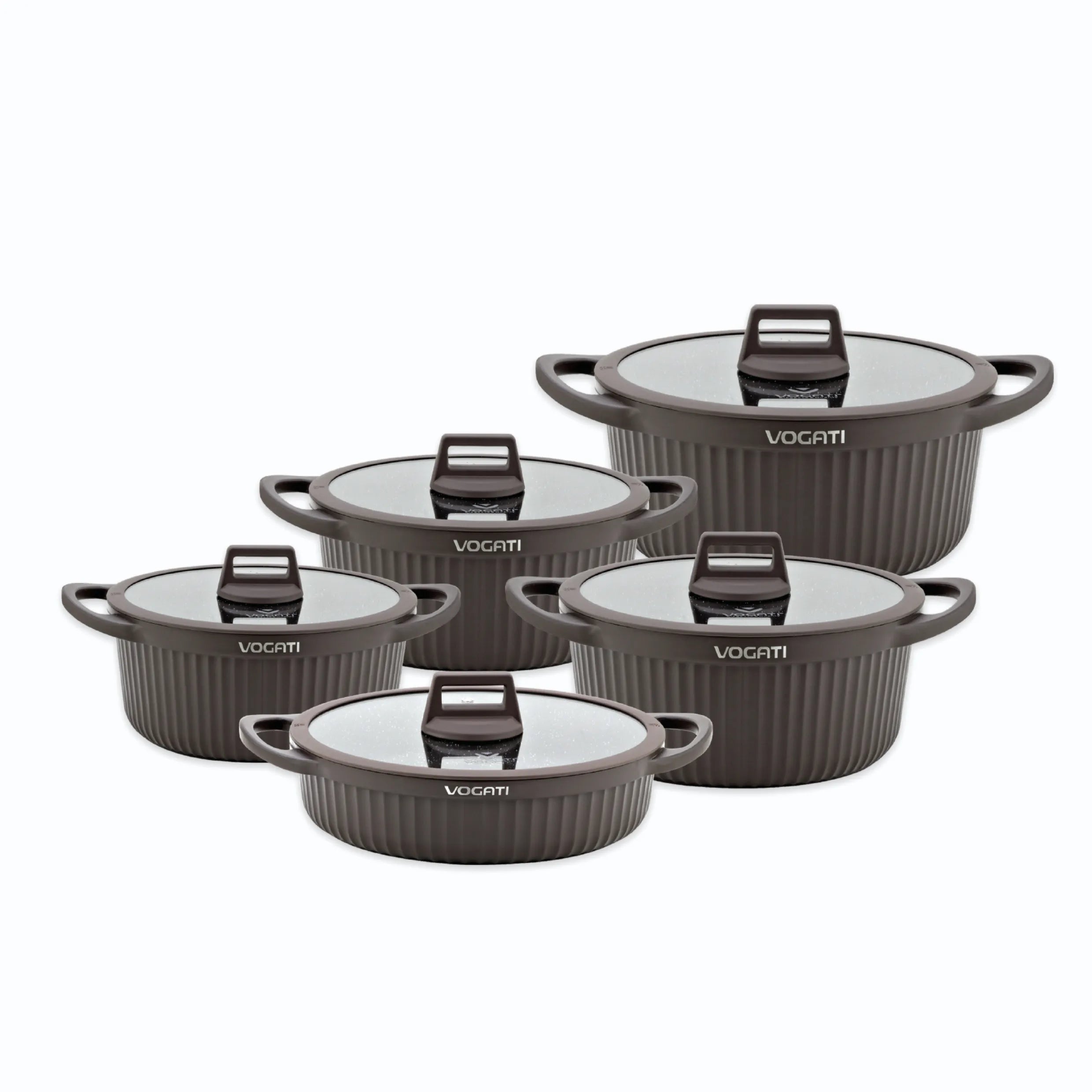 Vogati Valencia series die cast, Florence Series 10-Piece Cookware Set