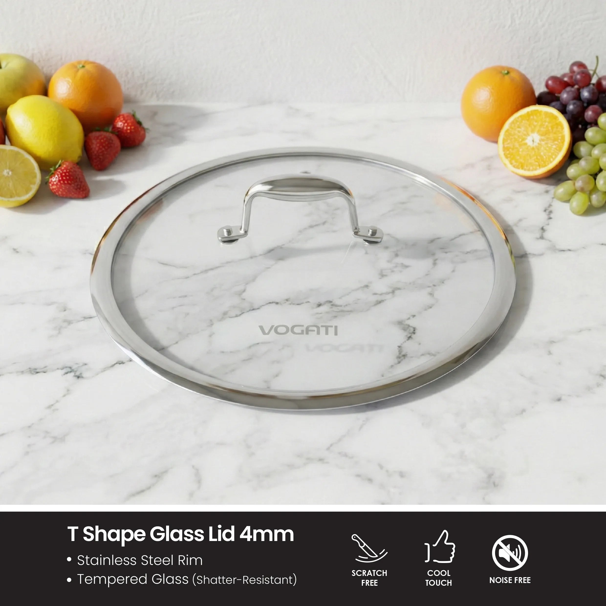 VOGATI Tri-Ply Stainless Steel 8 PCS Cookware Set (CW-TRI-8B)