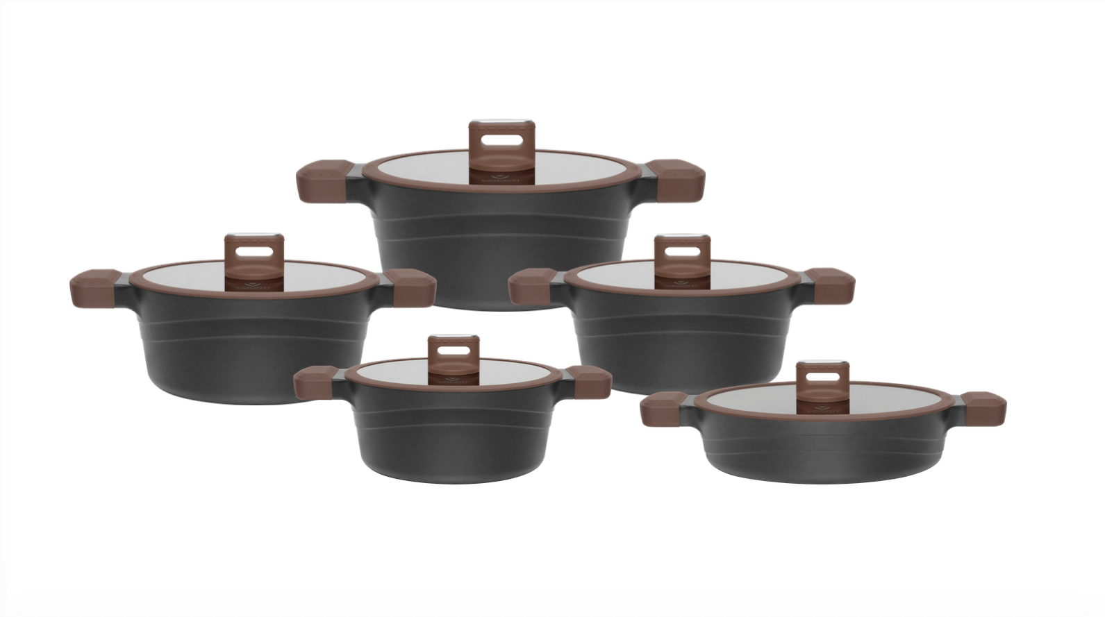 Vogati Oslo Series 10-Piece Die Cast Granite Cookware Set