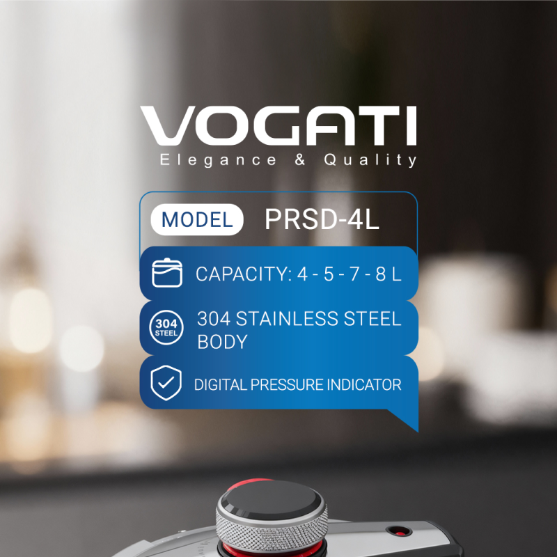Vogati Pressure Cooker (PRSD-4L)