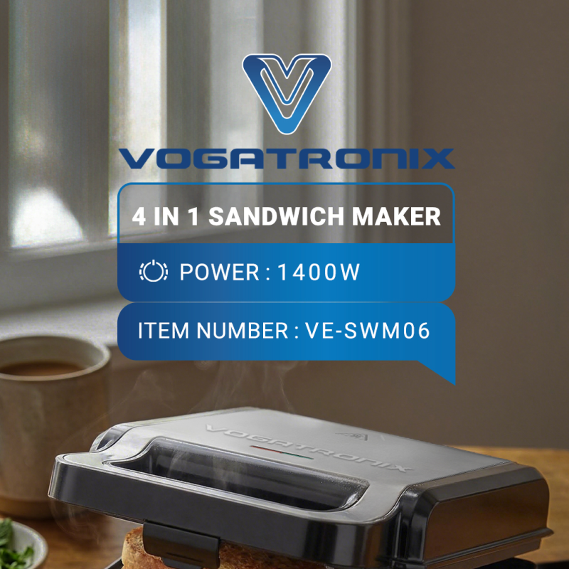 Vogatronix 4 in 1 Sandwich Maker (VE-SWM06)