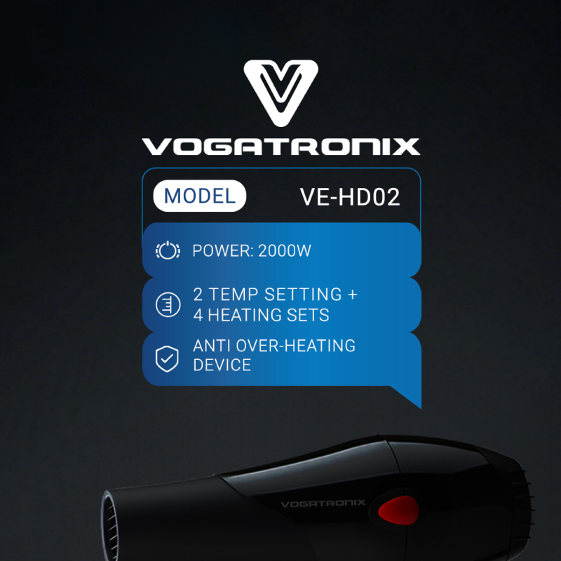 Vogatronix Hair Dryer (VE-HD02)
